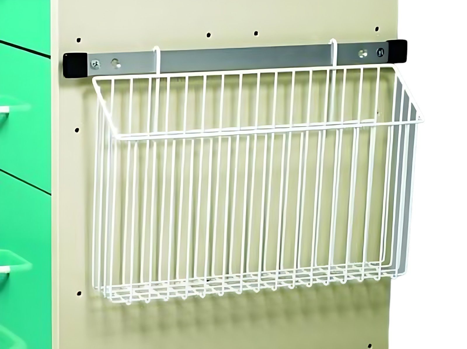 Chart Holder Wire Basket Accessory for Mobile Medical Carts