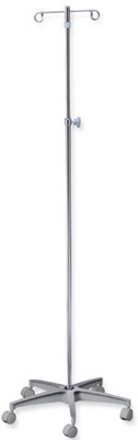 Aluminum Base 5-Legs IV Pole
