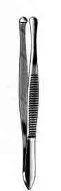 Cilia Forceps, Plain, Broad, 3-1/2 in