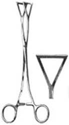 Collin Intestinal Forceps 8in, w/ 1in, Wide Jaws