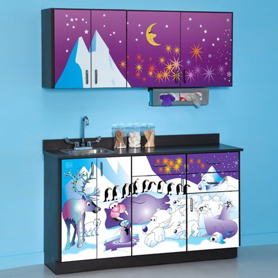 Cool Pads Themed Pediatric Exam Room Cabinet Set