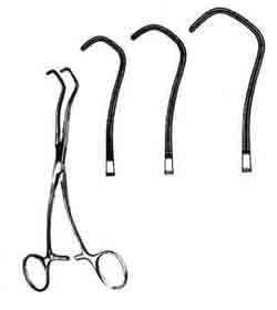 Cooley-Derra Pediatric Anastomosis Clamps, Large, 6-1/2in