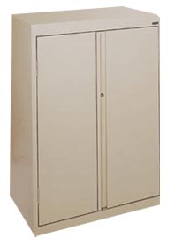 Counter Height Storage Cabinet w/ Fixed Shelves