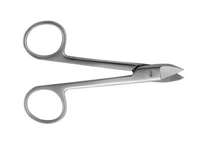 4.5in Curved Serrated Crown Scissors