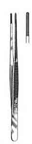 Cushing Forceps Straight Dissecting End 1x2 Teeth 7 in