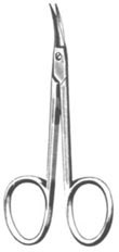 Cuticle Scissors, 3-1/2in, Curved Blades