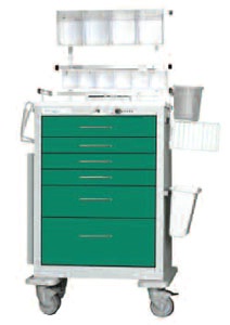 Deluxe Anesthesia Package for Aluminum Cart