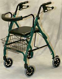 Deluxe Green Rollator