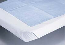 White Disposable Flat Bed Sheets 60in x 96in