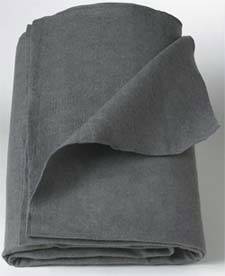 Disposable Gray Polyester Blanket 40in x 80in