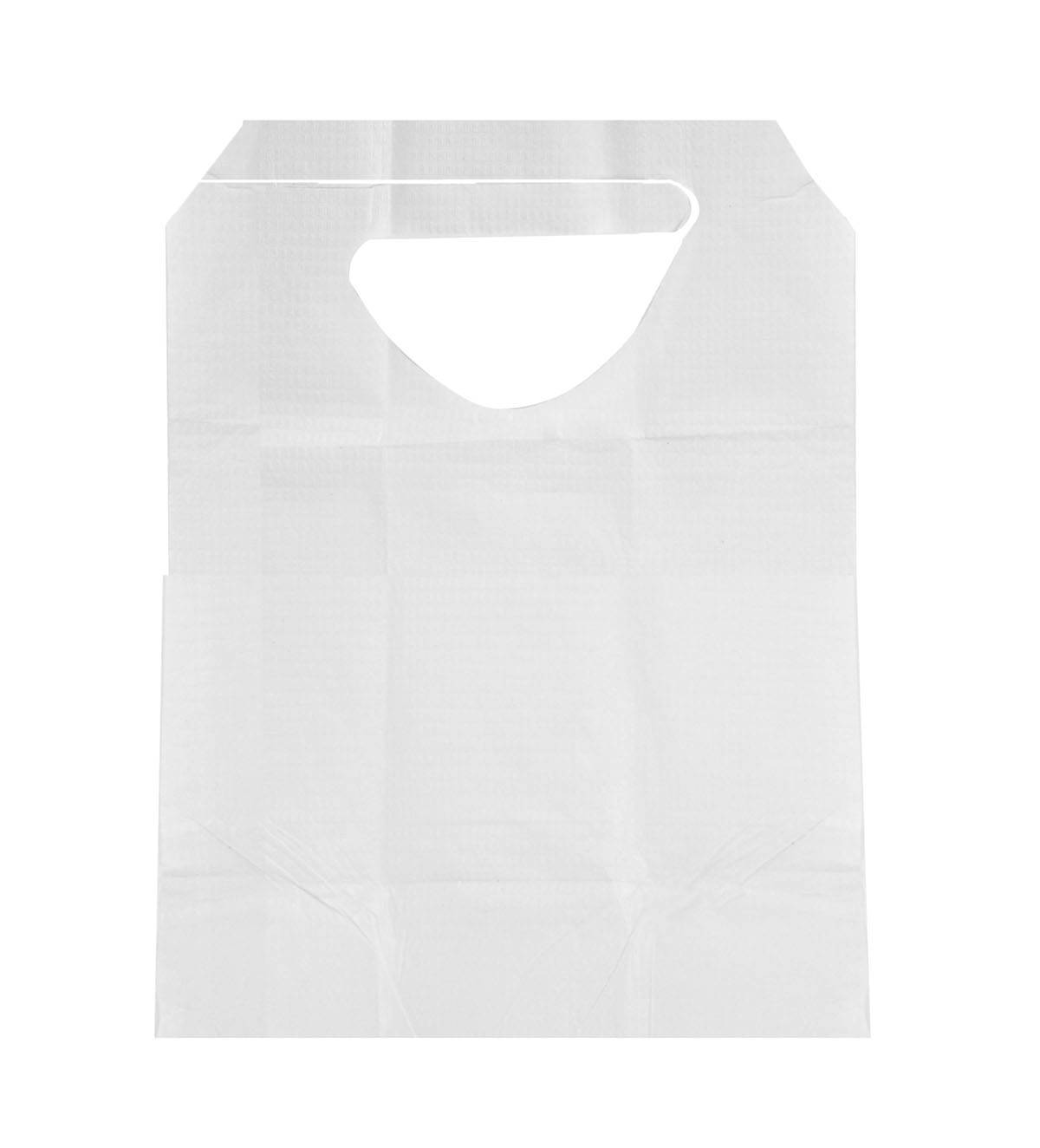 Disposable TissuePoly Bib With Ties