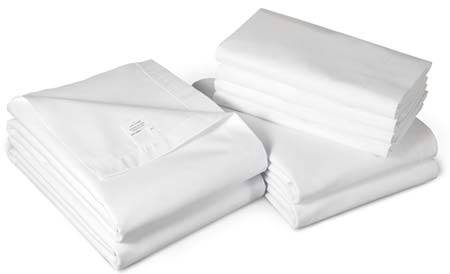 White Flat Bed Sheets 66 in x 108in