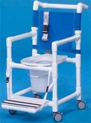 Shower Chair Commode 41in High Seat Belt