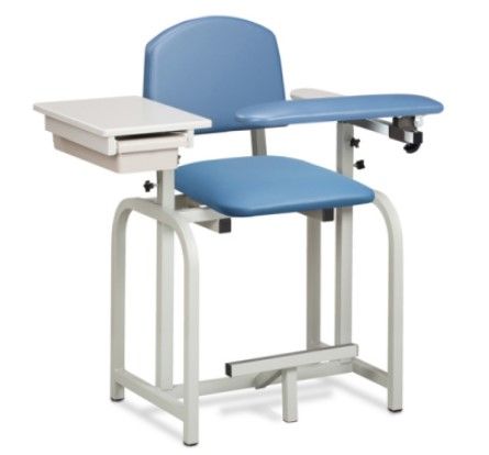Extra-Tall Fully Padded Blood Drawing Chair w/ Flip Arm