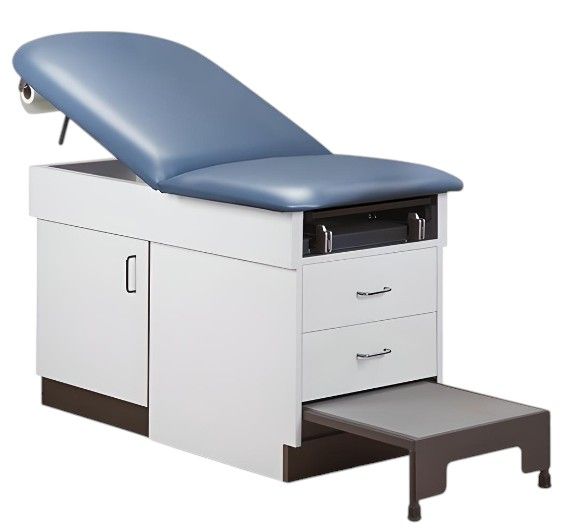 Family Practice Exam Table with Integrated Step Stool