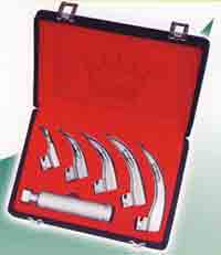 Fiber-Optic Macintosh Laryngoscope Set