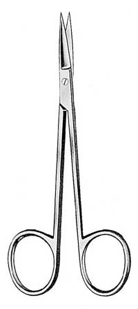 Fine Iris Surgical Scissors Straight SH/BL