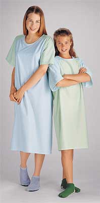 Tween Patient Gowns, Green