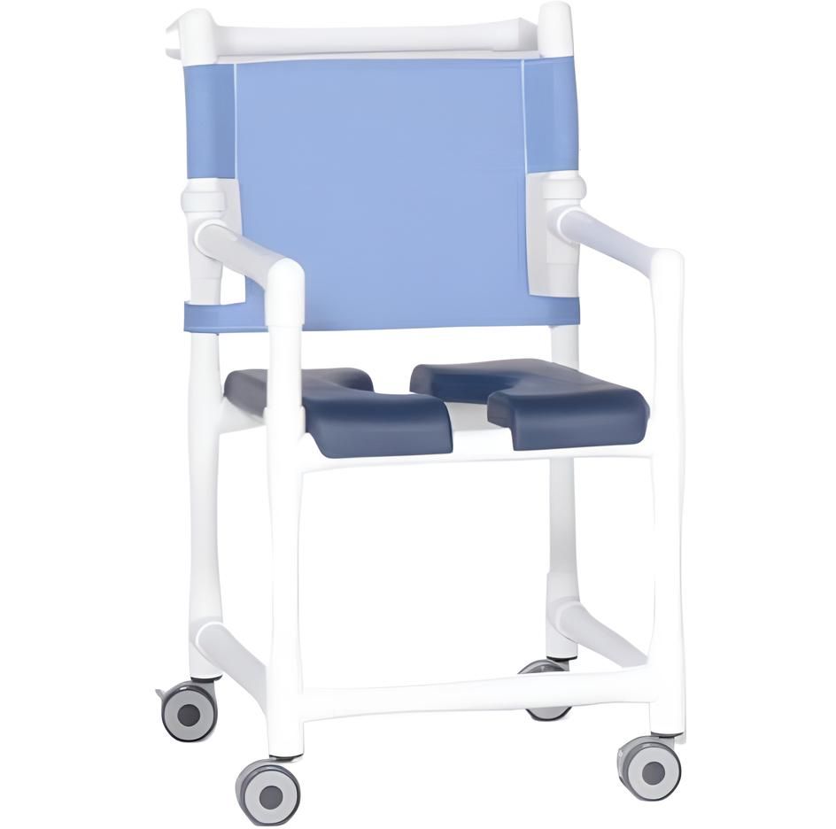 Tall Deluxe Shower Chair w/Slant Split Seat 300 lb. Capacity