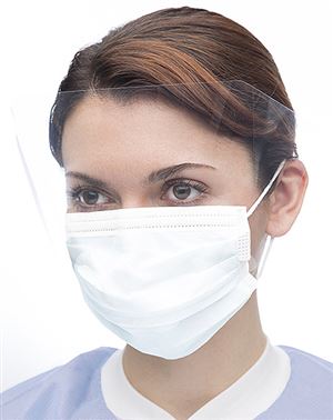 Fog-free single seal archaway mask w/ visor