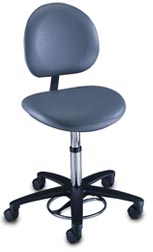 Foot Operated Surgeon Stool w/ Backrest