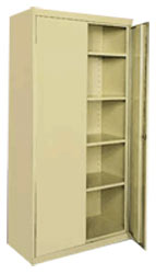Free Standing Classic Storage Cabinet w/ Adjustable Shelves