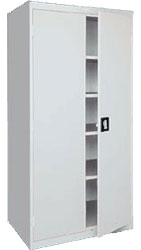 Elite Storage Cabinet w/ Recessed Handle & Adj. Shelves