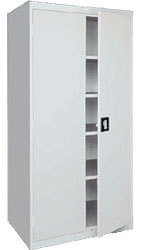 Elite Storage Cabinet Recessed Handle  Adj. Shelves