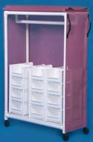 PVC Clothing Cart 24 Bins