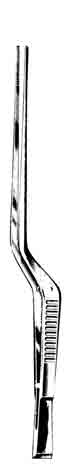 Gerald Dressing Forceps, Serrated Tips, 7 in