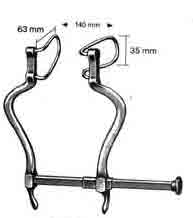 Gosset Retractor 4 in Spread 1in 1-12in Blades