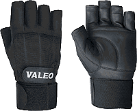 Half Finger Lifting Gloves Wrist Wrap Medium
