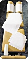 Headrest Roll, White - 8-1/2 in. x 125', Crepe