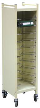 Horizontal Cabinet Chart Rack, 10 Binder Capacity