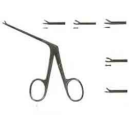 House Strut Forceps, 2-1/4in Shaft, Smooth Jaws 0.8mm Wide
