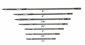 Keith Abdominal Needles, Straight, Triangular Point, 2 in