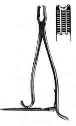 Kern Bone Holding Forceps, w/Ratchet, 6in