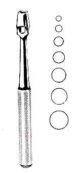 Keyes Dermal Punch, 10mm, 3-3/4 in