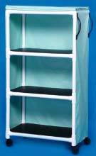 PVC Linen Cart w/ 3 Shelves