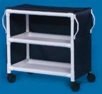 PVC Linen Cart Two Shelves