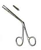 Littauer Ear Dressing Forceps, 4-3/4in Serrated Jaws, Delicate