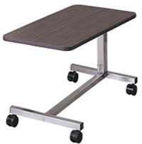 Low Height Overbed Table 4 Point H-Base