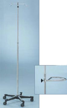 2 Hook Non-Magnetic Five Leg IV Stand