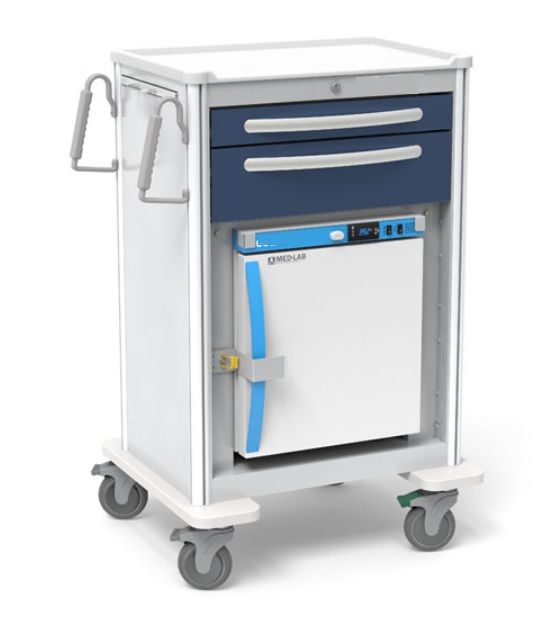 Cold Storage Aluminum Medication Cart