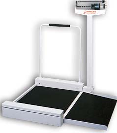 Mechanical Stationary Wheelchair Scale In Lbs Ramp