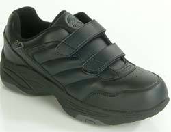 Men's Black Hook & Loop Diabetic Shoes