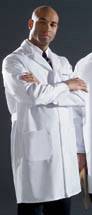 Mens Twill Staff Length Lab Coat