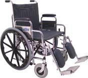 Extra Wide Wheelchair w/ Removable Arms