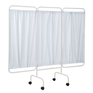 Mobile Antimicrobial 3 Panel Privacy Curtain