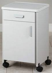 Mobile Molded Top Bedside Cabinet